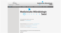 Desktop Screenshot of mikrobiologie-soest.de